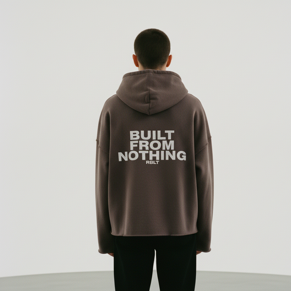BUILT FROM NOTHING OVERSIZED HOODIE