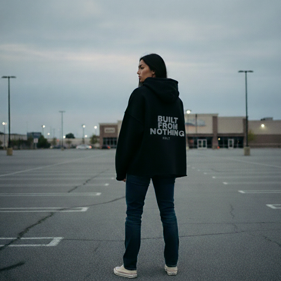 BUILT FROM NOTHING OVERSIZED HOODIE